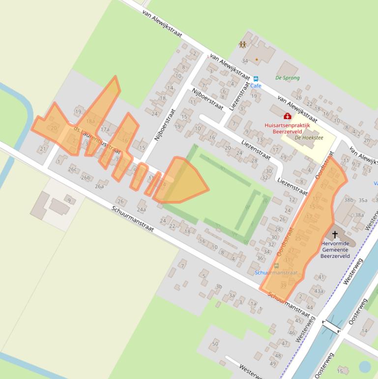 Kaart van postcodegebied 7685PA.