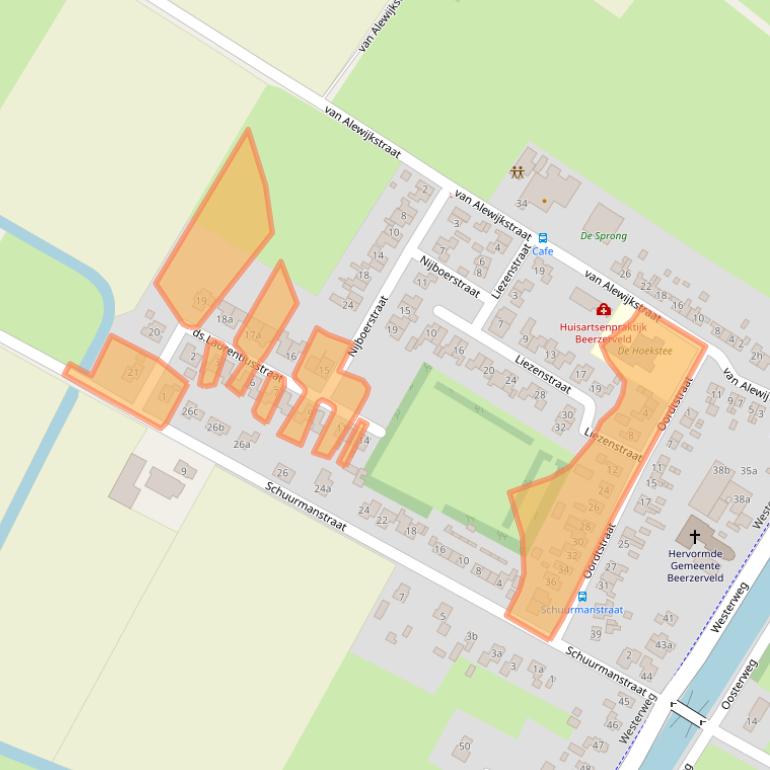 Kaart van postcodegebied 7685PB.