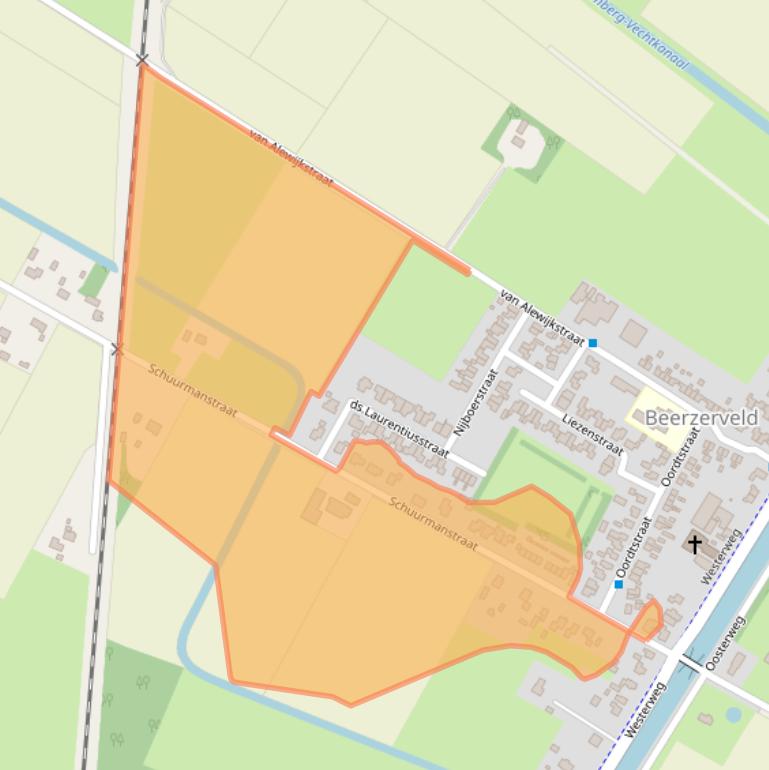 Kaart van postcodegebied 7685PD.