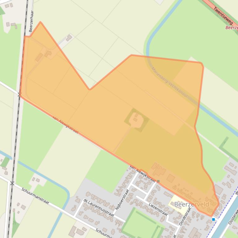 Kaart van postcodegebied 7685PH.