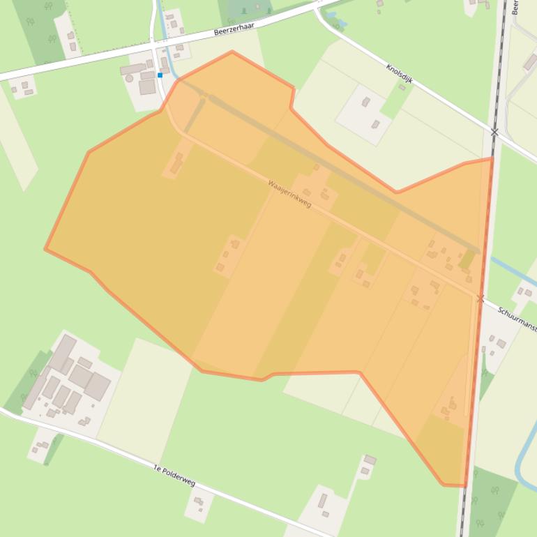 Kaart van postcodegebied 7685PJ.