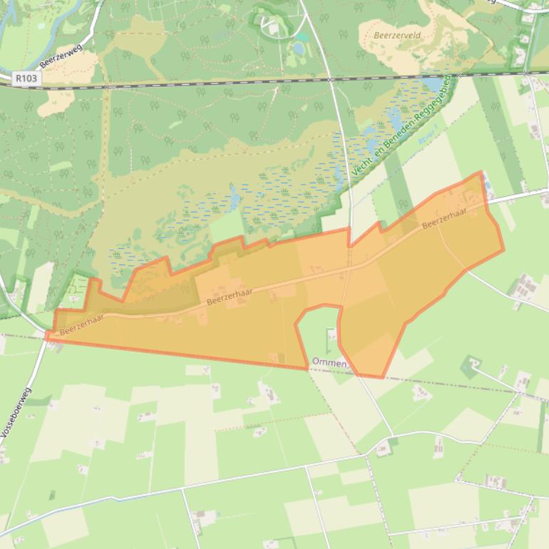 Kaart van postcodegebied 7685PR.