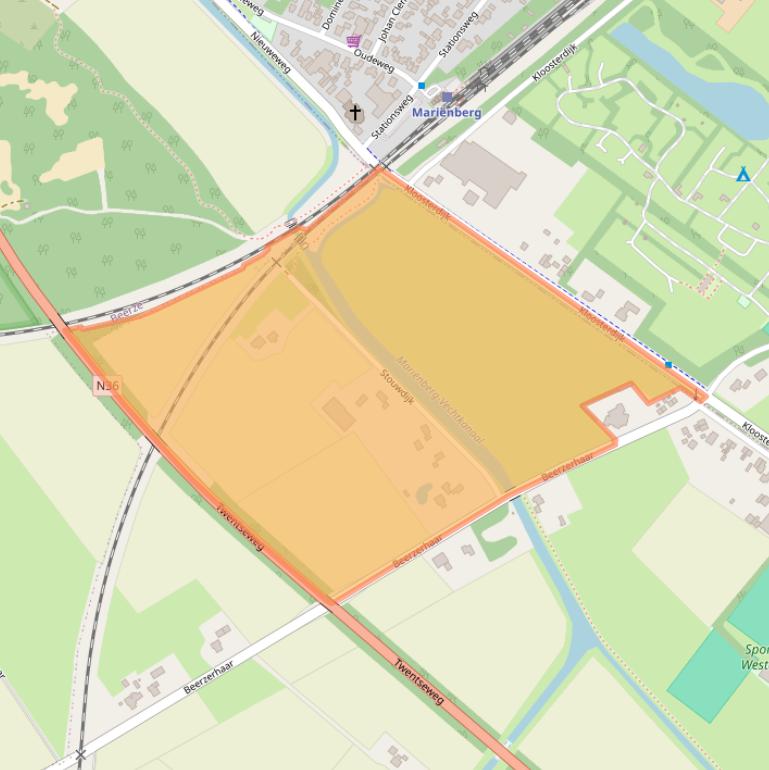 Kaart van postcodegebied 7685PW.