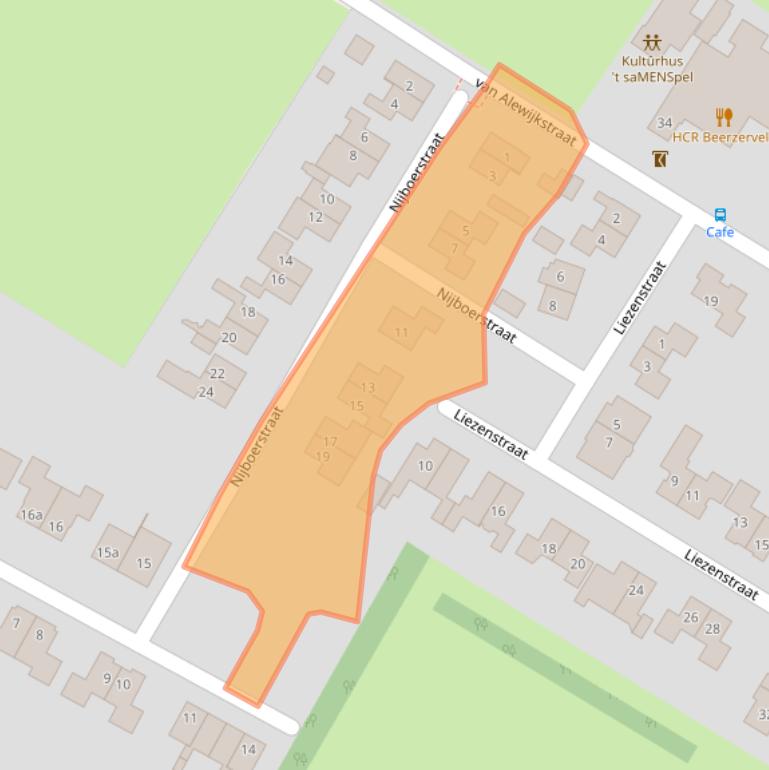 Kaart van postcodegebied 7685TB.