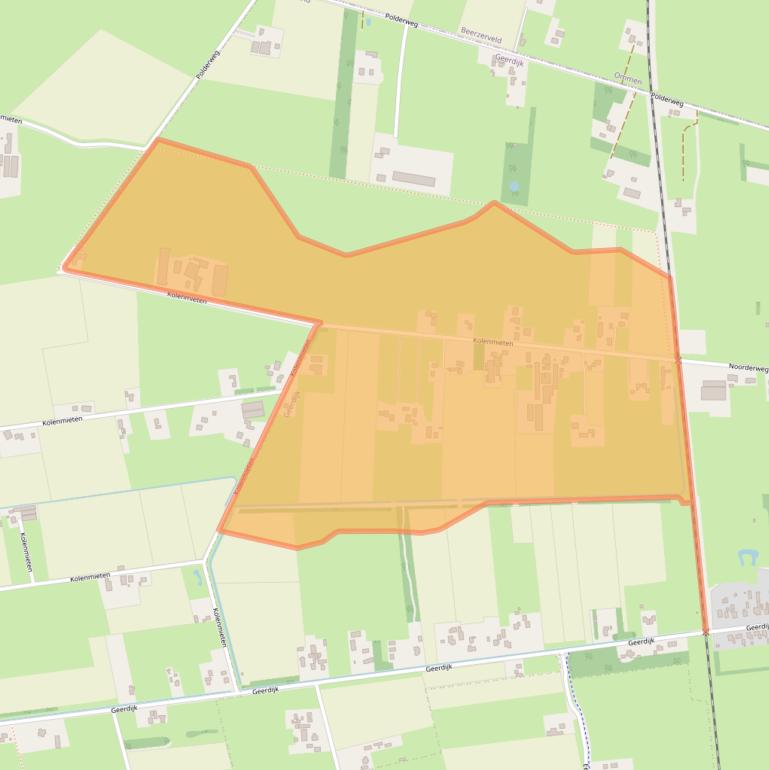 Kaart van postcodegebied 7686AC.