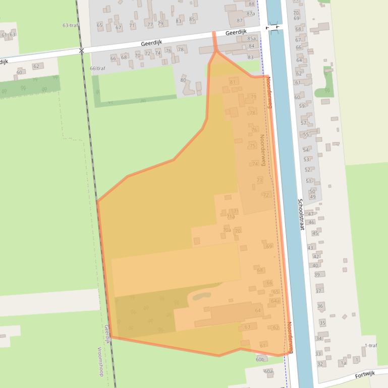 Kaart van postcodegebied 7686CG.