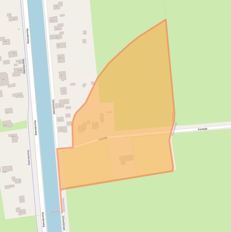 Kaart van postcodegebied 7686CL.