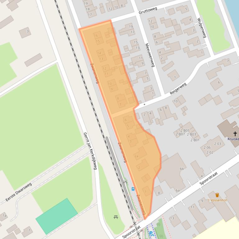 Kaart van postcodegebied 7687AE.