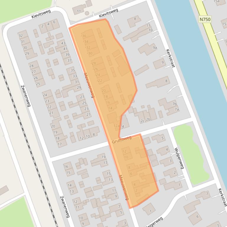 Kaart van postcodegebied 7687AL.