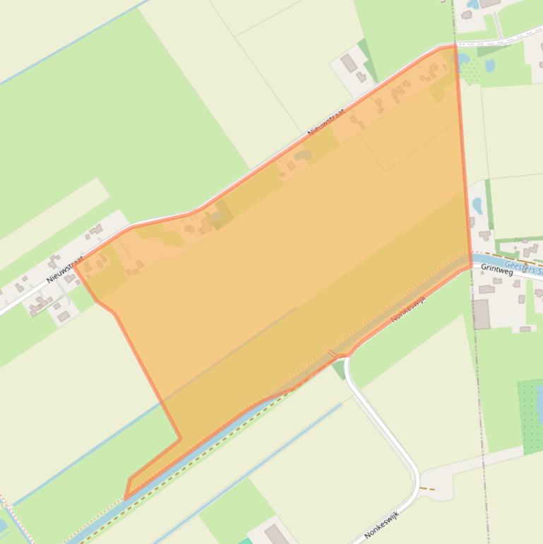 Kaart van postcodegebied 7687BC.