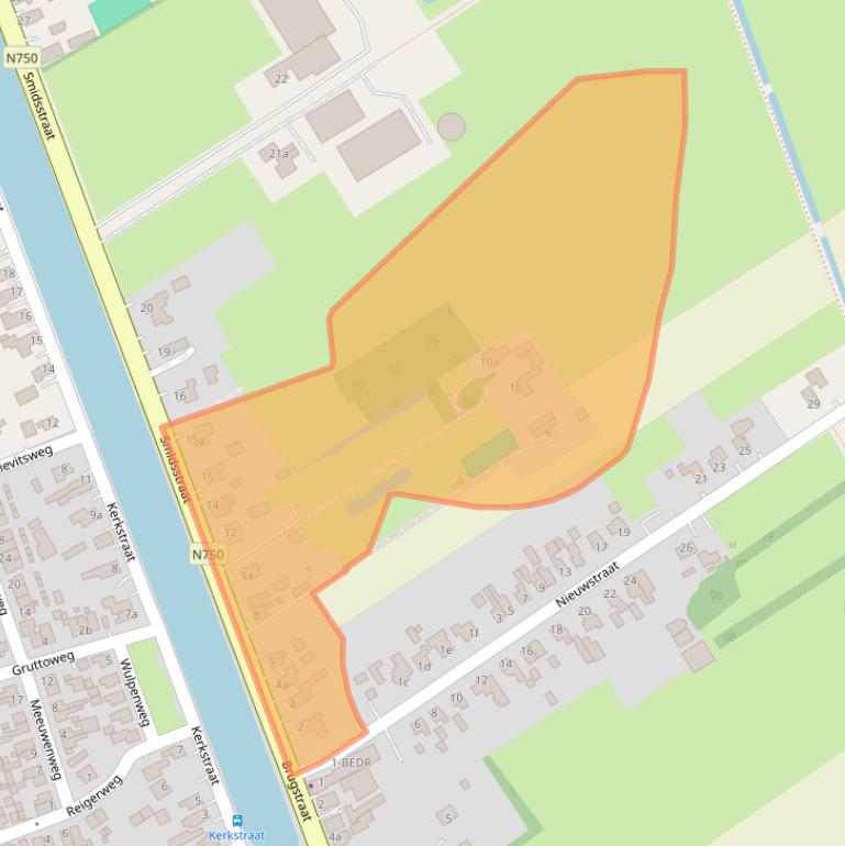 Kaart van postcodegebied 7687BK.