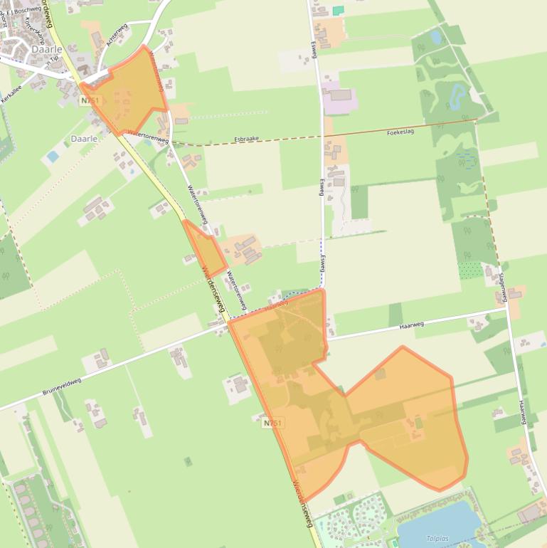 Kaart van postcodegebied 7688PK.