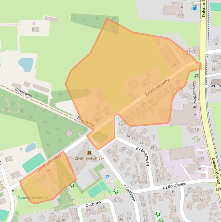 Kaart van postcodegebied 7688PM.