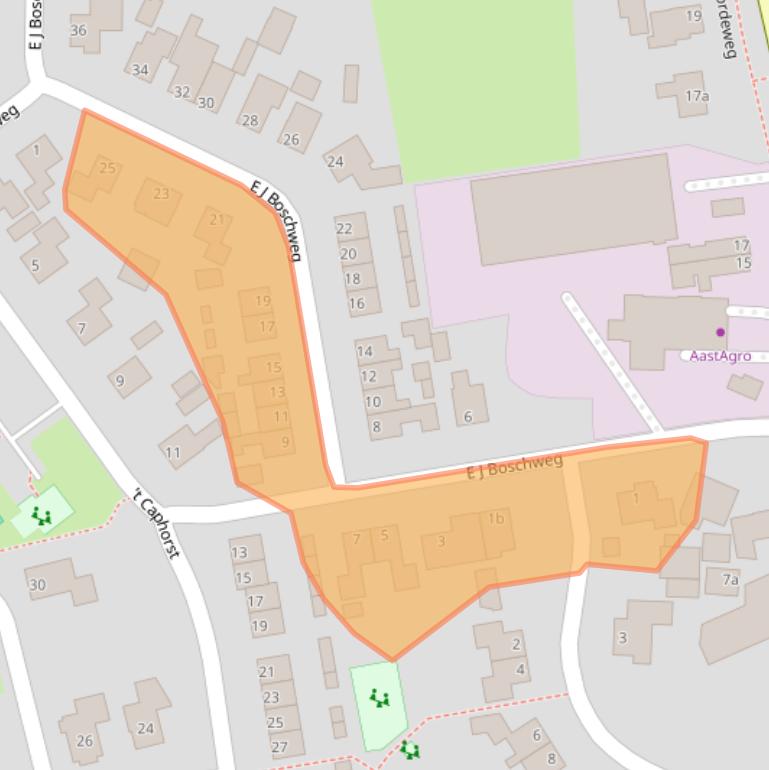 Kaart van postcodegebied 7688PN.