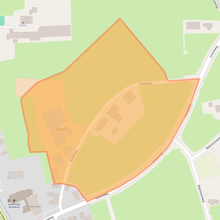 Kaart van postcodegebied 7688PR.