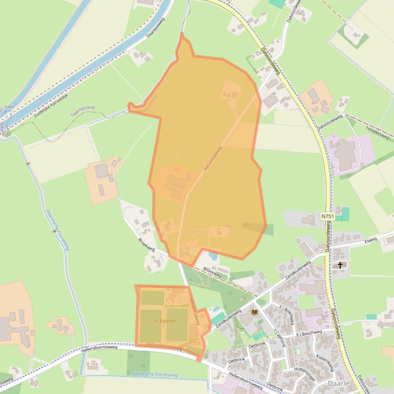 Kaart van postcodegebied 7688PW.