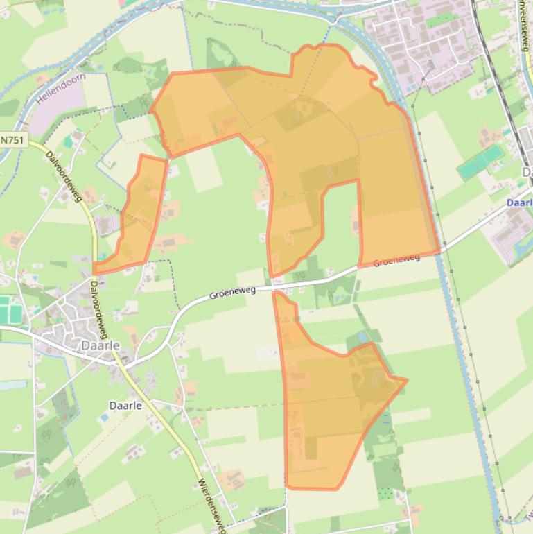 Kaart van postcodegebied 7688RA.