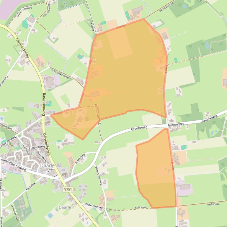 Kaart van postcodegebied 7688RB.