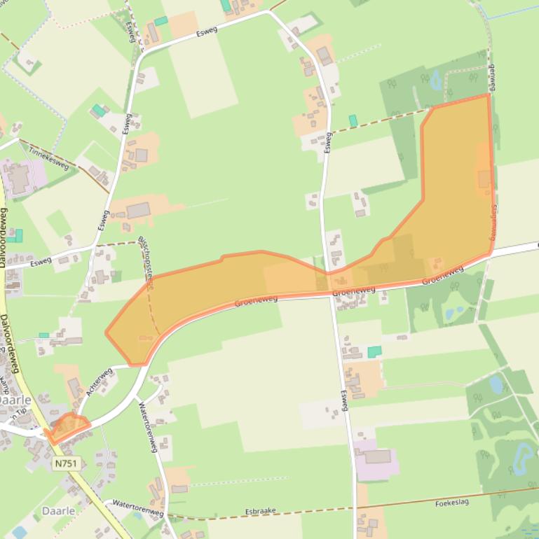 Kaart van postcodegebied 7688RC.