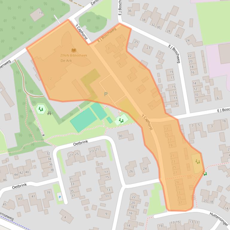 Kaart van postcodegebied 7688RK.