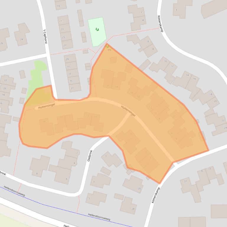 Kaart van postcodegebied 7688RN.