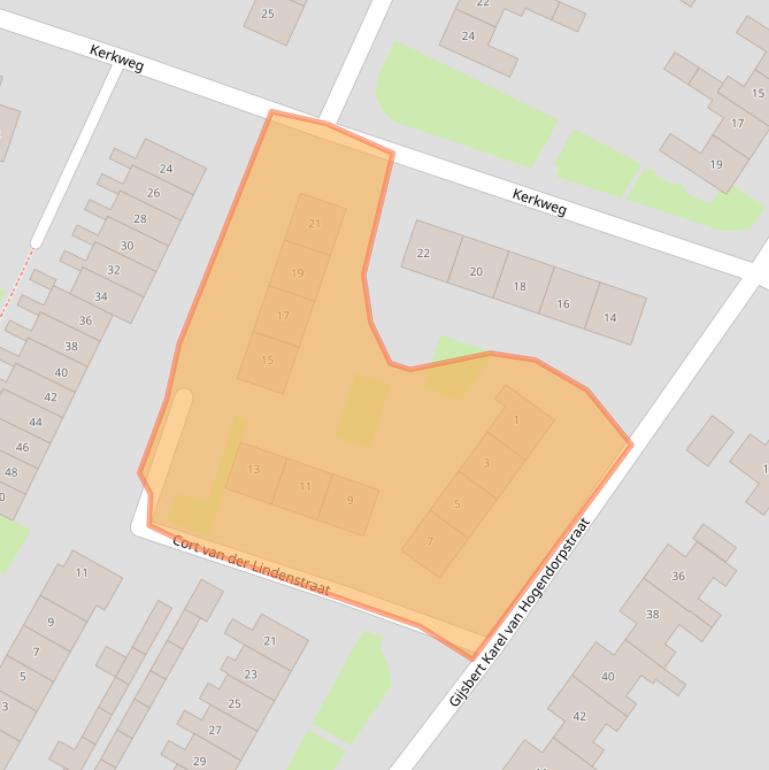 Kaart van postcodegebied 7691AC.