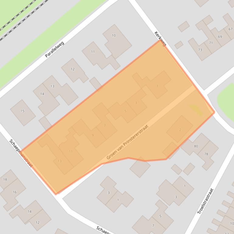 Kaart van postcodegebied 7691AH.