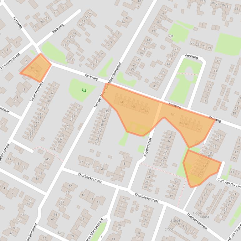 Kaart van postcodegebied 7691AM.