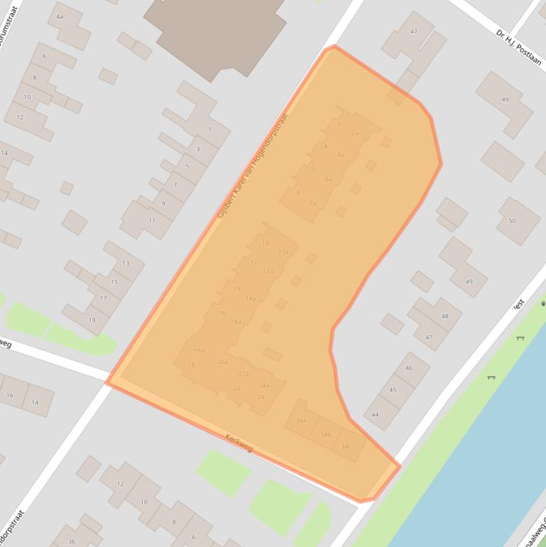 Kaart van postcodegebied 7691AV.