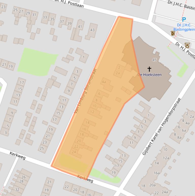 Kaart van postcodegebied 7691AZ.