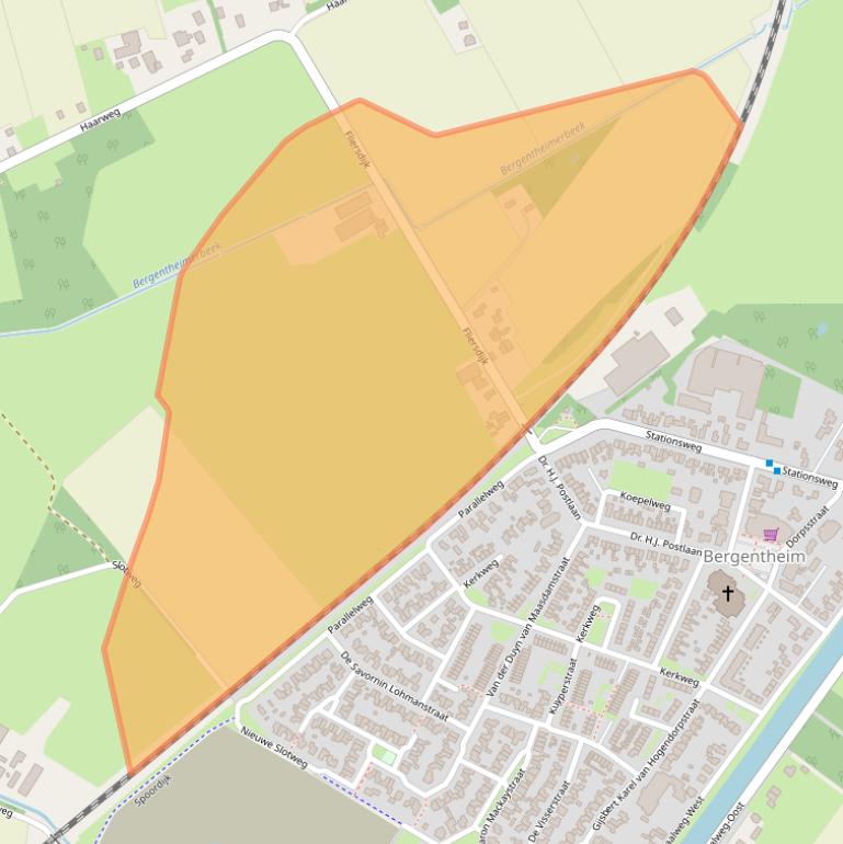 Kaart van postcodegebied 7691BD.