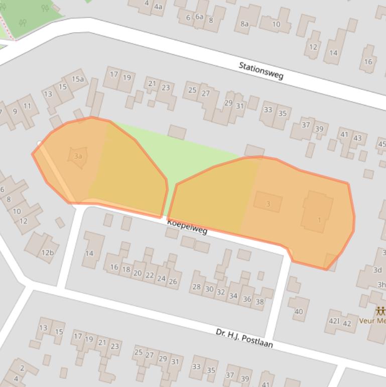 Kaart van postcodegebied 7691CT.