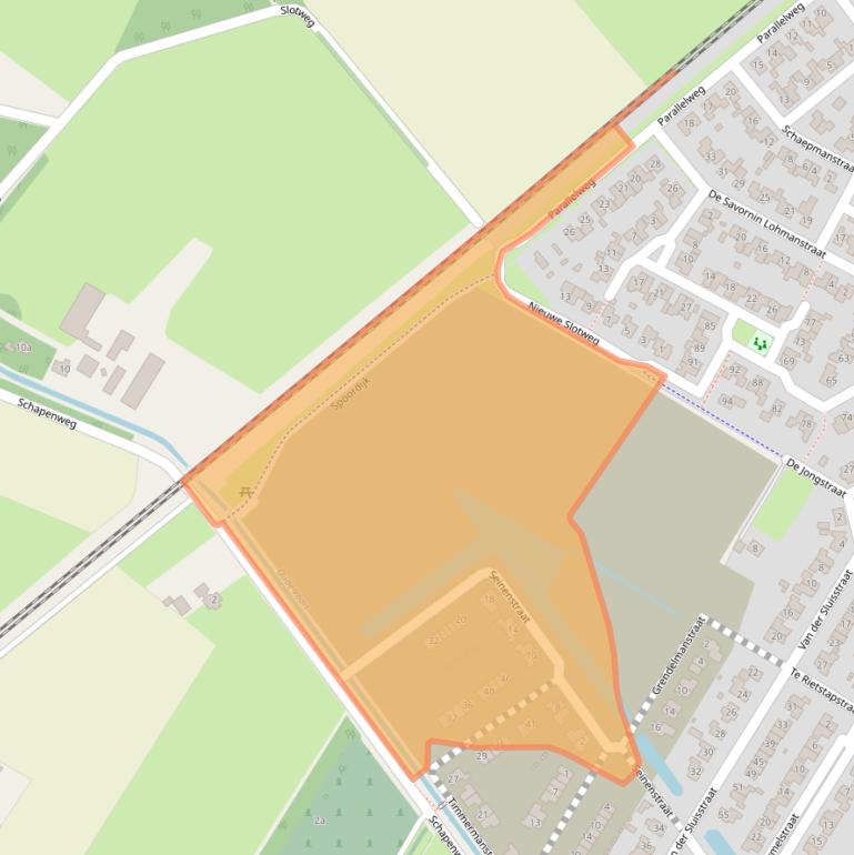 Kaart van postcodegebied 7691DS.