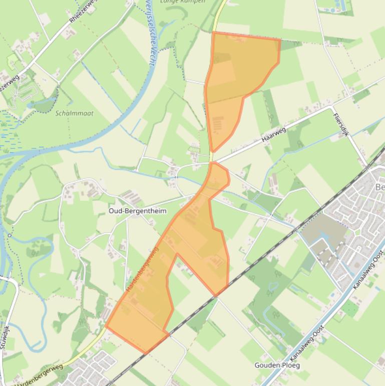 Kaart van postcodegebied 7691PC.