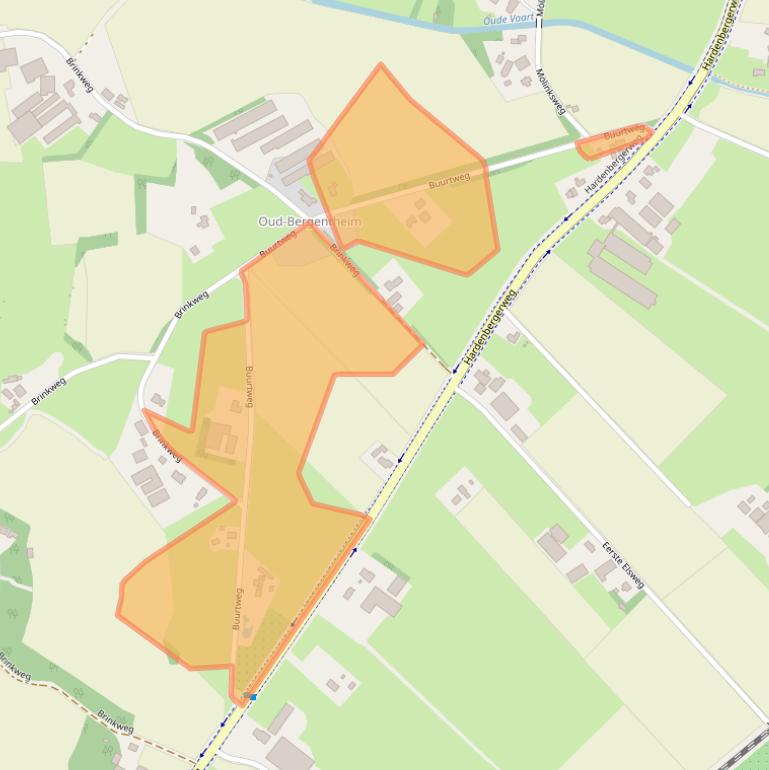 Kaart van postcodegebied 7691PG.