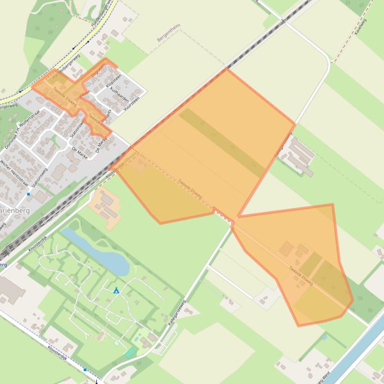 Kaart van postcodegebied 7692PD.