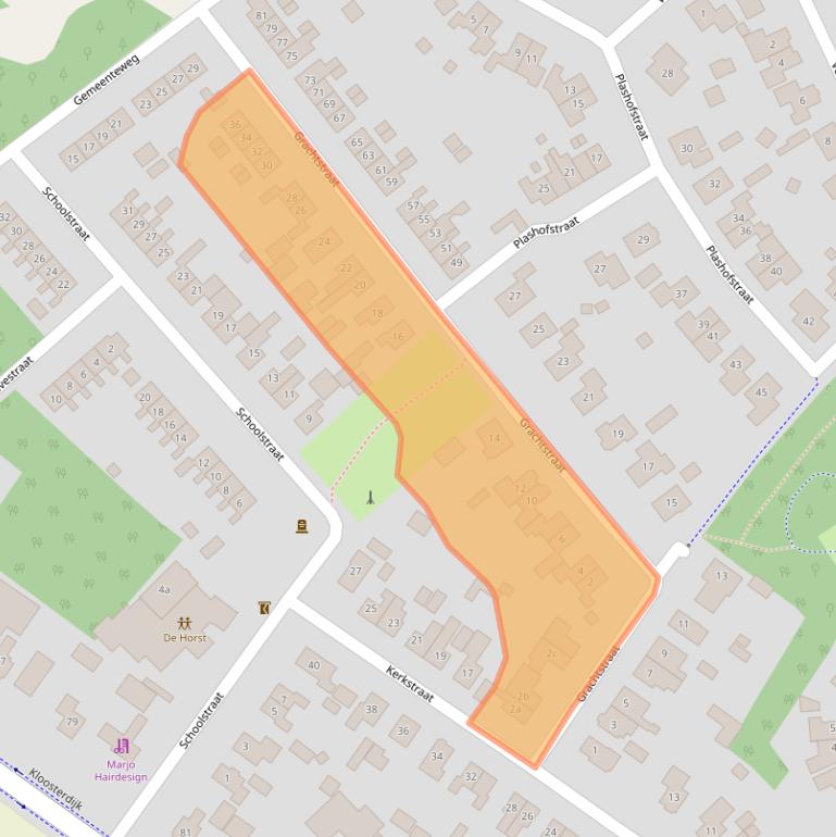 Kaart van postcodegebied 7693PC.