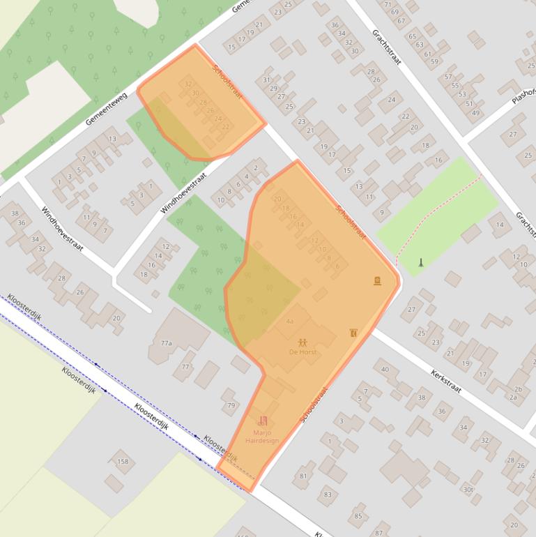 Kaart van postcodegebied 7693PH.