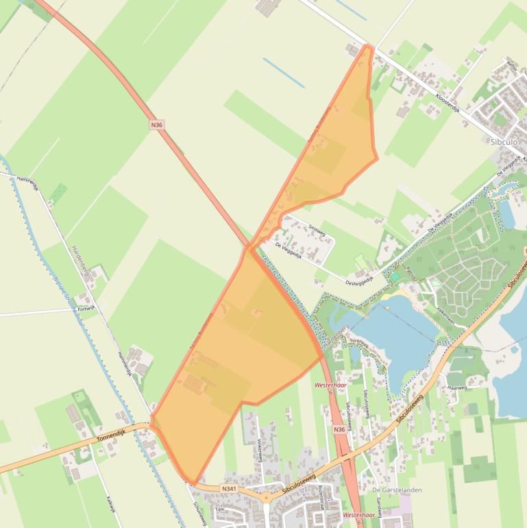 Kaart van postcodegebied 7693PT.