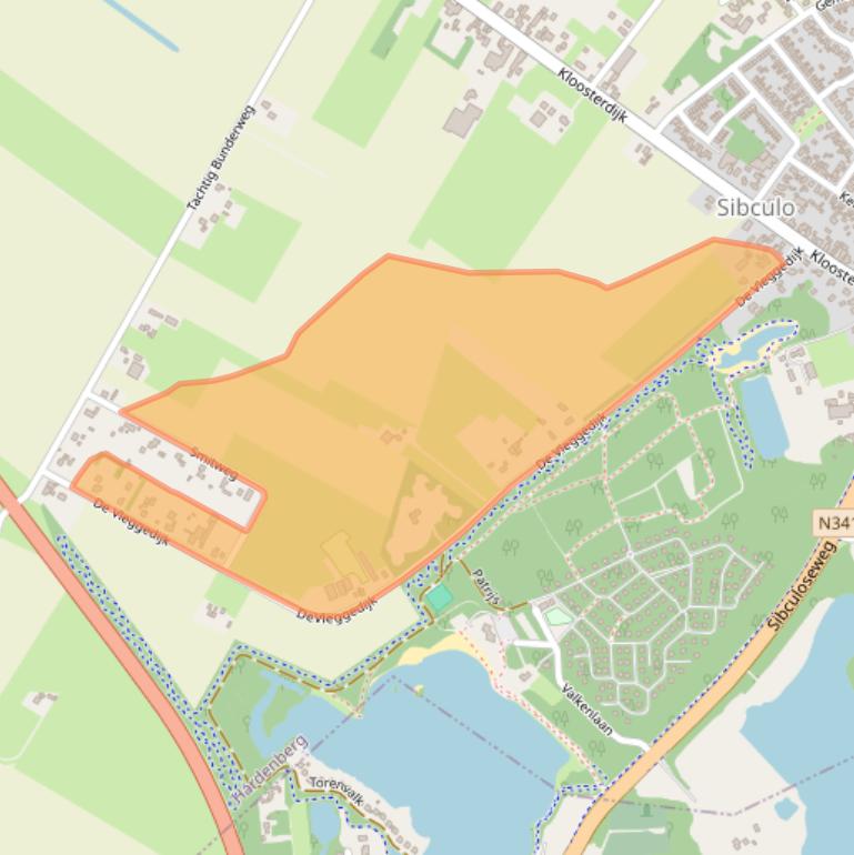 Kaart van postcodegebied 7693PW.