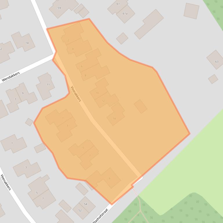 Kaart van postcodegebied 7693TK.