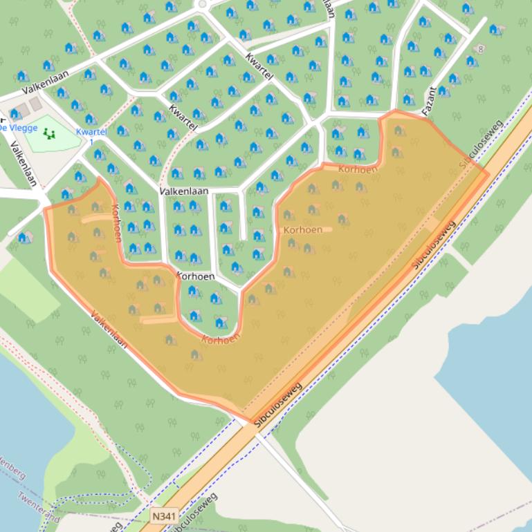 Kaart van postcodegebied 7693VA.