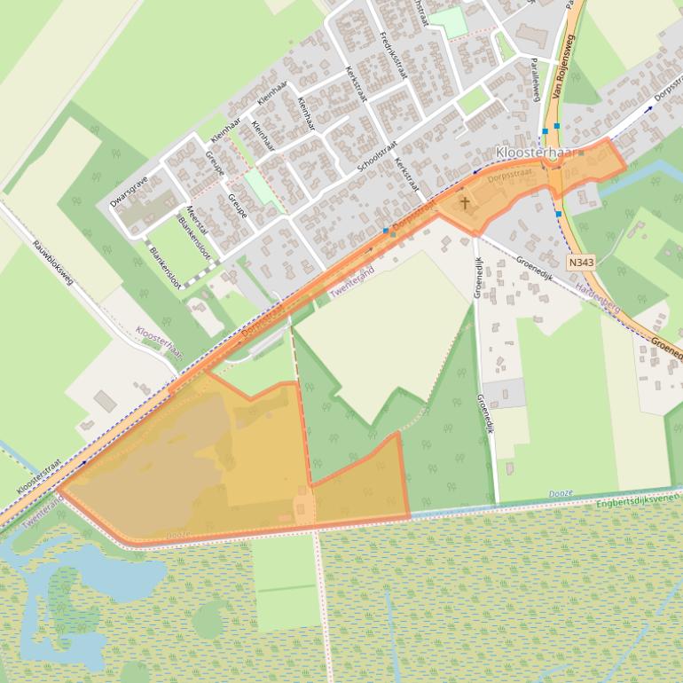 Kaart van postcodegebied 7694AA.