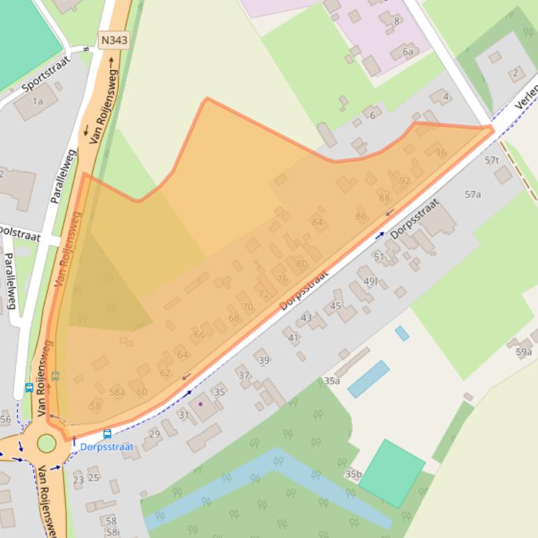 Kaart van postcodegebied 7694AE.