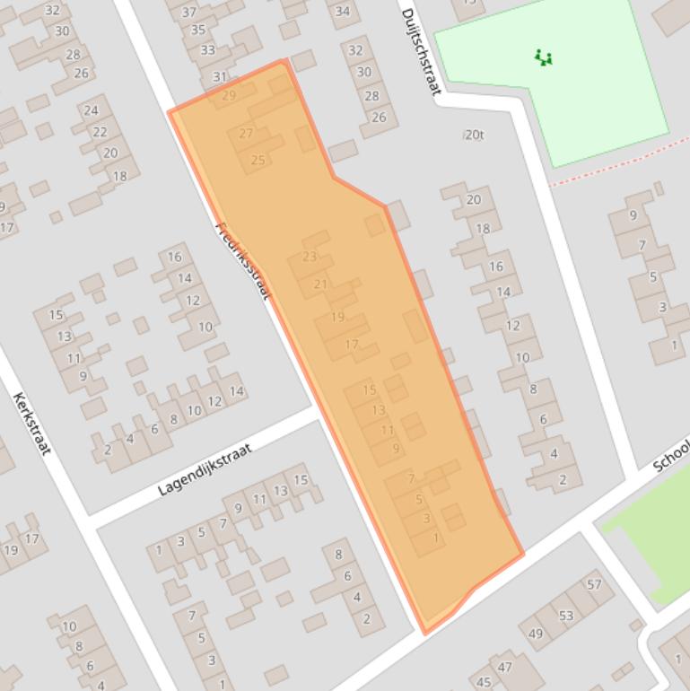 Kaart van postcodegebied 7694AK.