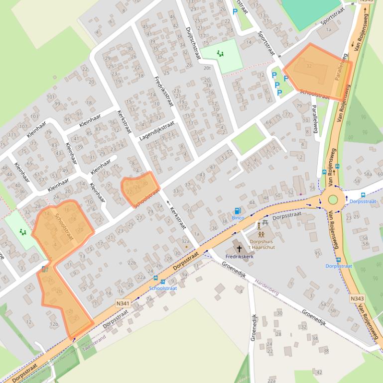 Kaart van postcodegebied 7694AX.