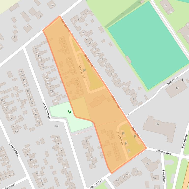 Kaart van postcodegebied 7694BB.