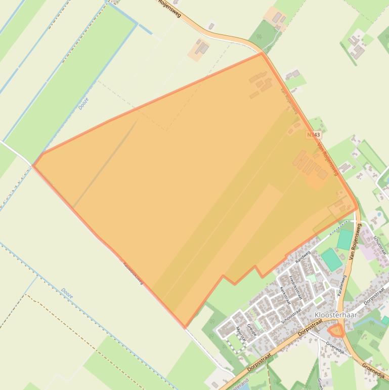 Kaart van postcodegebied 7694BE.