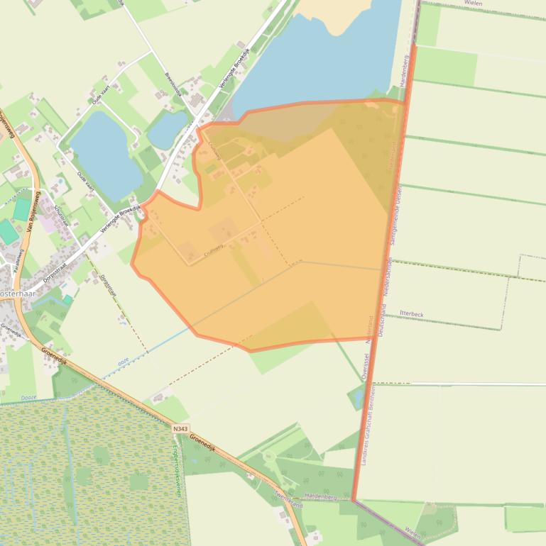 Kaart van postcodegebied 7694TA.