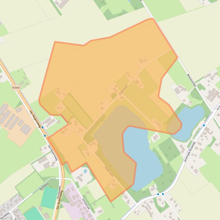 Kaart van postcodegebied 7694TB.